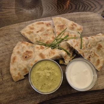 The Rye Grill & Bar - Cajun Chicken Quesadilla Refried Black Beans, Chive Sour Cream, Corn Salsa, Jack & Cheddar Cheeses - Diners Near Me - Rye, New York