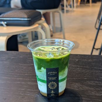 Forest Tea Bar - Genmaicha matcha latte - Tea Rooms Near Me - Berkeley, California