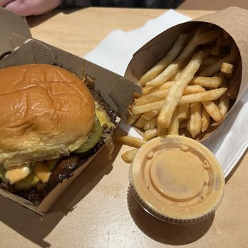 For the Win - Double cheeseburger and fries with fry sauce - Burgers Near Me - Los Angeles, California