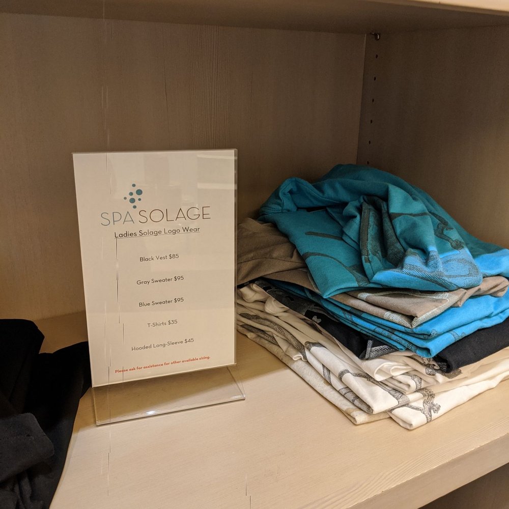 Spa Solage - Loungewear in the gift shop - Day Spas Near Me - Calistoga, California Spa Solage - Loungewear in the gift shop - Day Spas Near Me - Calistoga, California