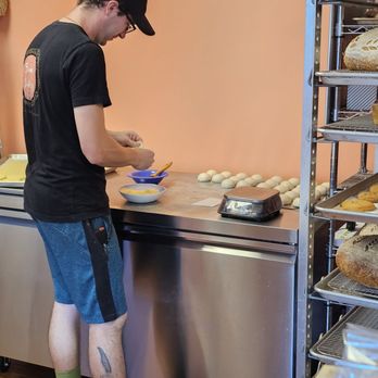 Babes Bakery - Watching the baker in action - Bakeries Near Me - Honolulu, Hawaii Babes Bakery - Watching the baker in action - Bakeries Near Me - Honolulu, Hawaii
