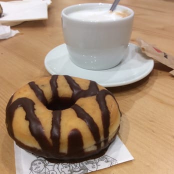 La Feltrinelli - chocolate donut and cappuccino - Bookstores Near Me - Florence, FI