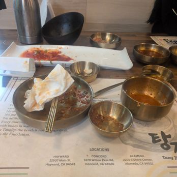 Tang Jip - empty dishes - Korean Near Me - Hayward, California Tang Jip - empty dishes - Korean Near Me - Hayward, California