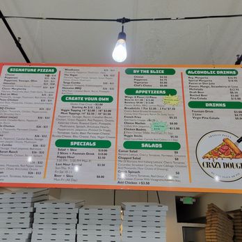 Crazy Dough - Menu. - Pizza Near Me - Salem, Oregon Crazy Dough - Menu. - Pizza Near Me - Salem, Oregon