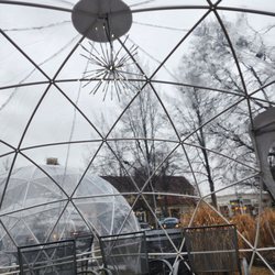 Inside an igloo