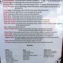The Turkish Tea House - The Turkish Tea House menu
