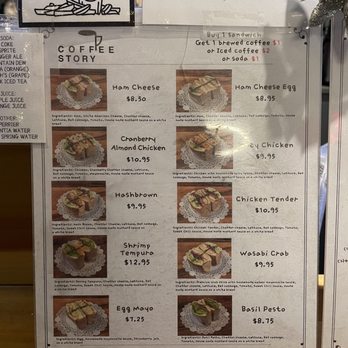 Coffee Story - Menu - Coffee & Tea Near Me - Flushing, New York