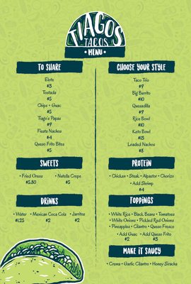 Menu photo 6 Tiagos Tacos Miami, FL Menu photo 6 Tiagos Tacos Miami, FL