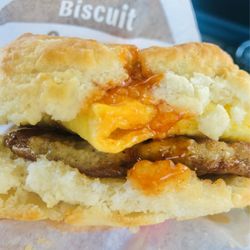 McDonald's - Hot Honey Sausage Egg Biscuit