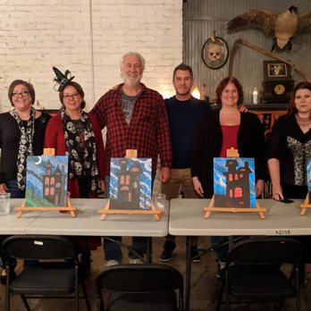 Noir Arts and Oddities - Spooky Paint Night in the Parlor - Antiques Near Me - Kansas City, Missouri Noir Arts and Oddities - Spooky Paint Night in the Parlor - Antiques Near Me - Kansas City, Missouri