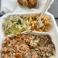 Virgil's Restaurant - "Chicken & Chitlin" plate