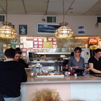 Springdale Diner - A Great Wall of art by the kids. - Diners Near Me - Stamford, Connecticut