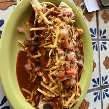 Annapurna's - Breakfast Burrito with tofu and red sauce - Vegetarian Near Me - Santa Fe, New Mexico