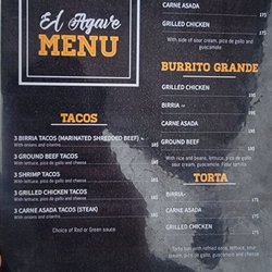 El Agave - Menu