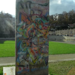 Ein Stück Mauer in Saarbrücken