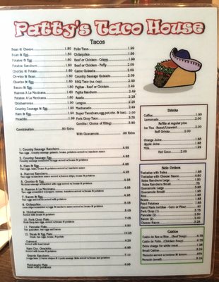 Menu photo 4 Patty's Taco House San Antonio, TX