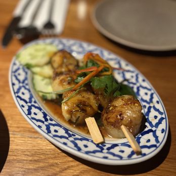 Thai Villa - Scallop Skewers (~$16) - Thai Near Me - New York, New York Thai Villa - Scallop Skewers (~$16) - Thai Near Me - New York, New York