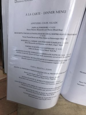 Menu photo 3 Diadema Impruneta, FI Menu photo 3 Diadema Impruneta, FI