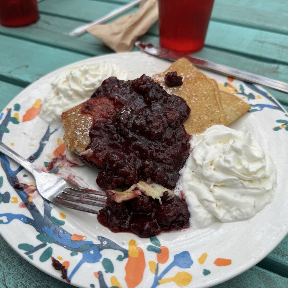 Comfort Cafe - Los Patios - Blackberry, basil crêpe absolutely delicious - Breakfast & Brunch Near Me - San Antonio, Texas