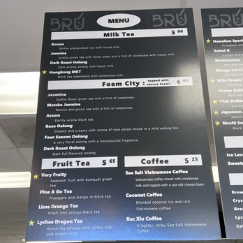 Bru Tea Cafe - Bubble Tea Near Me - Elk Grove, California