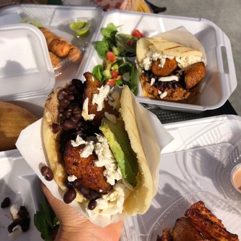 Cariaco To Go - Black bean, plantain, cheese arepa - Venezuelan Near Me - Glendale, California