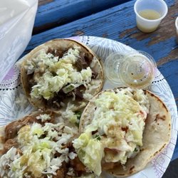 Tres Reyes Taco Shop - Abodaba, cabeza, fish taco.