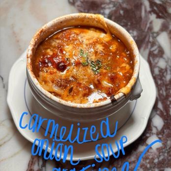 Chardon - Carmelized Onion Soup Gratinee - French Near Me - Houston, Texas