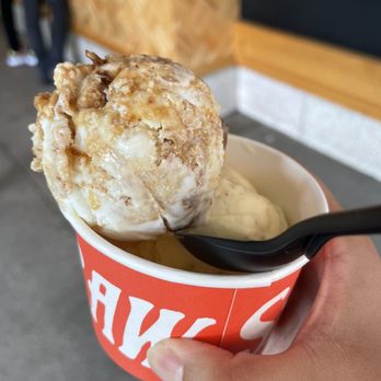 Salt & Straw - Brie with fig jame cheesecake and deviled egg custard with smoked black tea - Ice Cream & Frozen Yogurt Near Me - Seattle, Washington Salt & Straw - Brie with fig jame cheesecake and deviled egg custard with smoked black tea - Ice Cream & Frozen Yogurt Near Me - Seattle, Washington