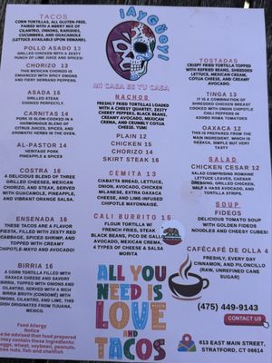 Menu photo 1 Ay Güey Comida Mexicana Stratford, CT