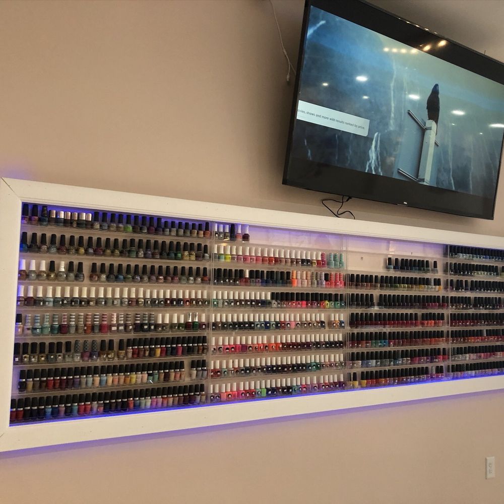 Elegance Nails III - Wall of nail polishes - Nail Salons Near Me - Dunellen, New Jersey Elegance Nails III - Wall of nail polishes - Nail Salons Near Me - Dunellen, New Jersey