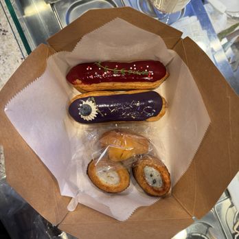 Bread Museum - Blackcurrant Eclair, Blueberry Eclair, Freebie, Sesame & Earl Grey Tigre - Bakeries Near Me - Duluth, Georgia
