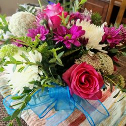 Delta Floral - I received this beautiful bouquet from Delta Floral a couple days ago that Mary created.  It is so vibrant and has her special touch!
