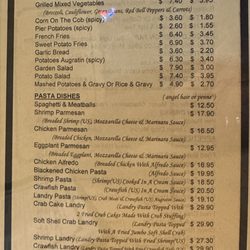 Pier 51 Seafood Restaurant & Oyster Bar - Menu