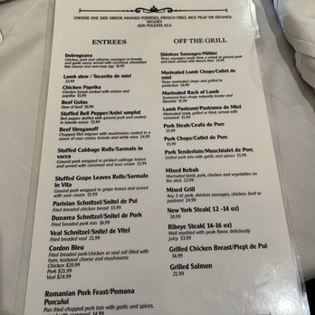 Dunarea Restaurant - 01/05/2024 Menu - Modern European Near Me - Anaheim, California