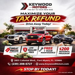 Keywood Motors - Maximize your Tax Refund at Keywood Motors in Fort Myers, FL