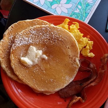 Pat's Cafe - Basic pancake combo. Good size portions and ready pretty quick. - Breakfast & Brunch Near Me - San Francisco, California