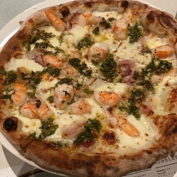 Sixty Vines - Shrimp & bacon Pizza - New American Near Me - Dallas, Texas Sixty Vines - Shrimp & bacon Pizza - New American Near Me - Dallas, Texas