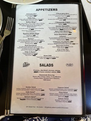 Menu photo 5 Back East Bar & Grill Monument, CO