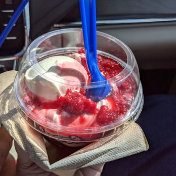 Culver's - Raspberry sundae - Burgers Near Me - The Villages, Florida