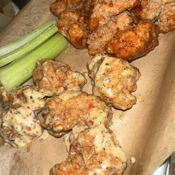 Buffalo Wild Wings - Parmesan garlic & orange chicken boneless wings - American Near Me - Wayne, New Jersey