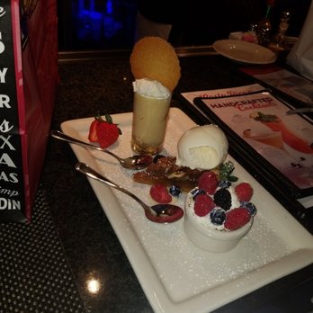 Pappadeaux Seafood Kitchen - Dessert trio - Seafood Near Me - Houston, Texas Pappadeaux Seafood Kitchen - Dessert trio - Seafood Near Me - Houston, Texas