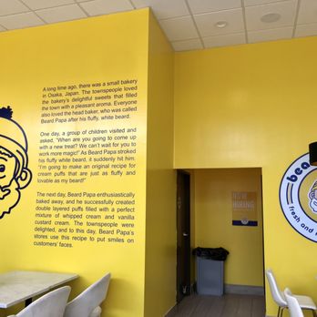 Beard Papa's - Small but bright interior. - Desserts Near Me - Rancho Cucamonga, California