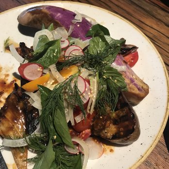 FlintCreek Cattle - Eggplant small plate - New American Near Me - Seattle, Washington