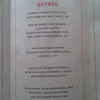 Chez Panisse - Menu: Entree - New American Near Me - Berkeley, California Chez Panisse - Menu: Entree - New American Near Me - Berkeley, California