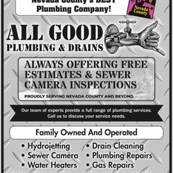An attachment that All Good Plumbing sent to me after our initial contact.