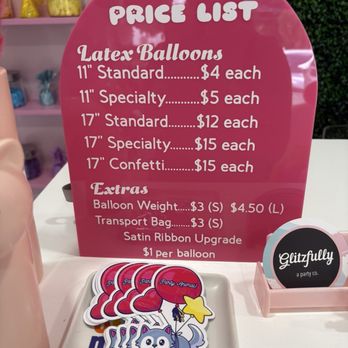 Glitzfully - Latex balloon prices - Balloon Services Near Me - Orlando, Florida