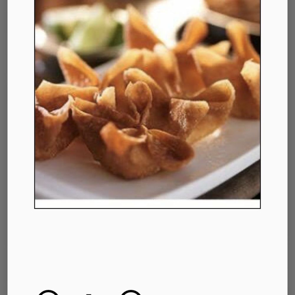 Literally from their online menu. What I ordered and did not get. And no one on the phone knew what crab rangoons was