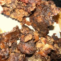 Harold's Chicken and Ribs - My burned and hard livers.