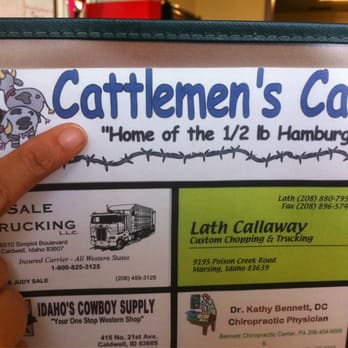 Cattlemen's Cafe - a hand pointing at a menu - Cafes Near Me - Caldwell, Idaho