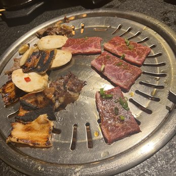 Sonu BBQ - American Kobe Beef and well done pork belly - Korean Near Me - Oceanside, California